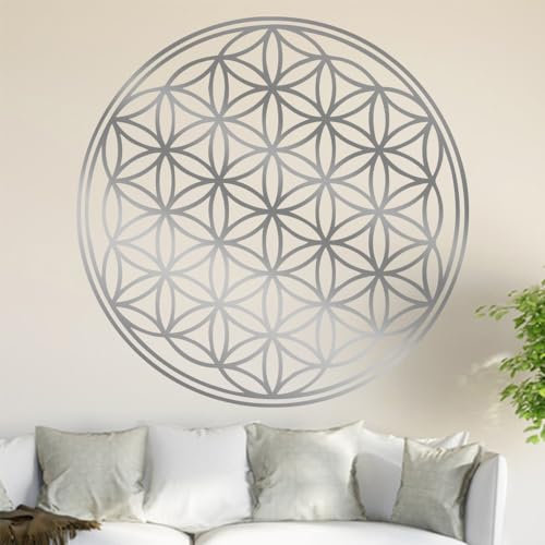 Kiwistar Blume des Lebens - Baum Wandtattoo in 6 Größen - Wandaufkleber Wall Sticker - Dekoration, Küche, Wohnzimmer, Schlafzimmer, Badezimmer