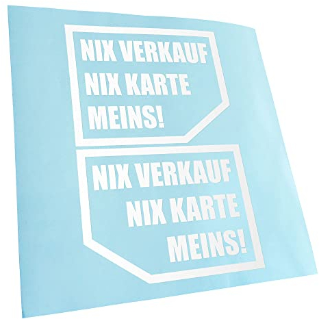 Kiwistar - Autoaufkleber - Nix verkaufen, nix Karte, Meins! 12,5 x 10 cm - Aufkleber für Auto, Laptop, Fahrrad, LKW, Motorrad mehrfarbig JDM Decal Racing
