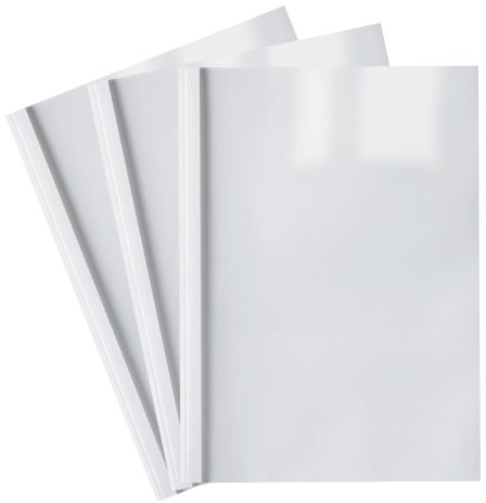 100 Thermobindemappen, weiß, 3.0 mm