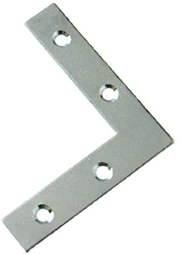 Merriway® BH00054 platta hörnreparationsfästen hängslen plattor BZP, 50 mm (2 tum) - 15-pack