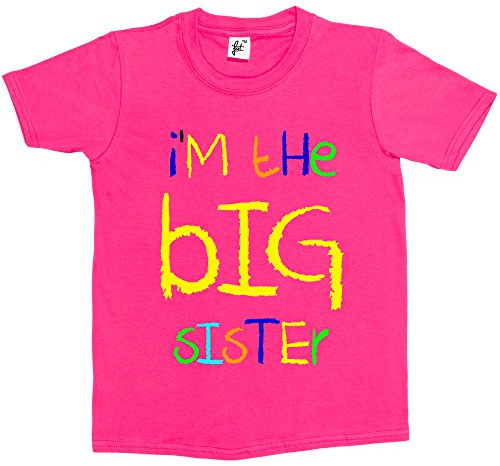 Fancy A Snuggle I'm The Big Sister Funny Kids Girls Cotton Short Sleeve T-Shirt Sizes 1 Year Old - 14 Year Old