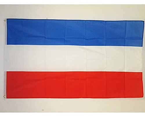 AZ FLAG - Bandera Serbia Y Montenegro - 90x60 cm - Bandera Serbia 100% Poliéster Con Ojales de Metal integrados - 50g - Colores Vivos Y Resistente A La Decoloración