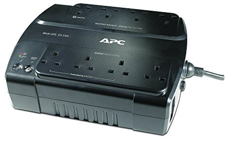 APC by Schneider Electric Back-UPS ES - BE550G-UK - Uninterruptible Power Supply 550VA (8 Outlets, Surge protected)