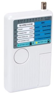 Velleman Netzwerk-Kabeltester für USB-Kabel, RJ45- und RJ11-Netzwerkverbindungen