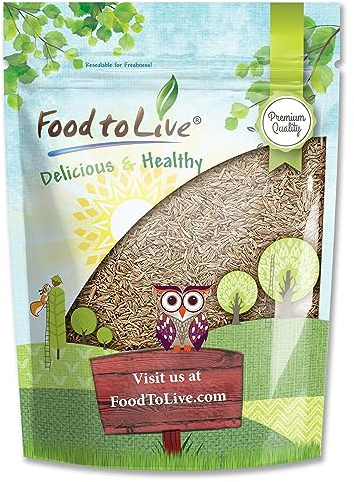 Food to Live - Caraway Seeds, 1 Pound Whole Raw Dried Caraway Seeds, Kosher and Vegan, Bulk Savory Spice. Rich in Dietary Fiber and Minerals. Perfect for Rye Bread