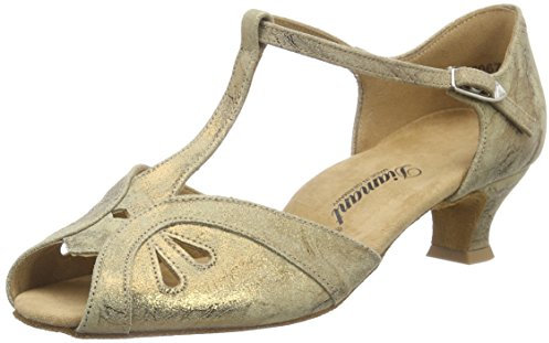 Diamant Damen Tanzschuhe Standard & Latein, Braun (Bronze Magic)