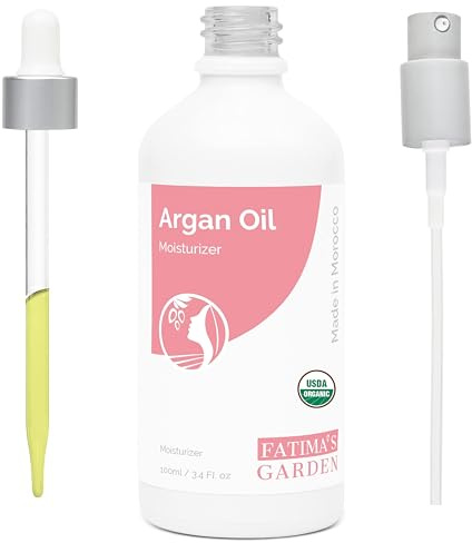 Fatima's Garden Argan Oil - Organic Moisturizer for Skin & Hair, 100ml