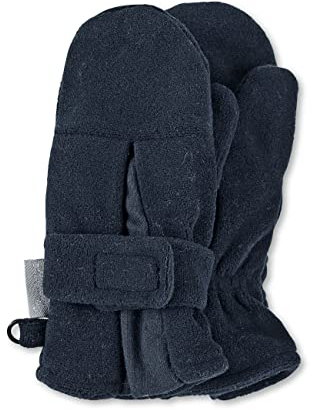 Sterntaler Fäustling mit Daumen, aus Microfleece mit Klettverschluss, gefüttert - unisex Accessoires für Babys & Kleinkinder - weich, warm und bequem - marine, Gr. 3
