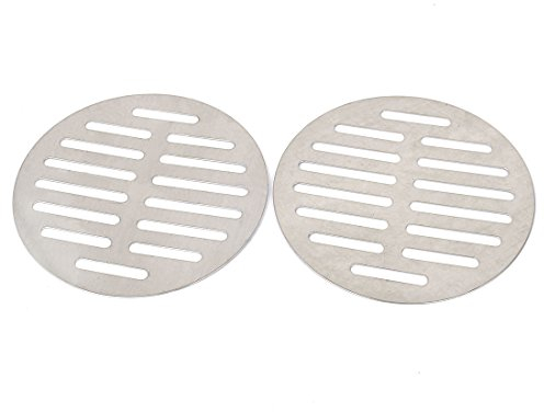 sourcingmap Stainless Steel Round Sink Floor Drain Strainer Cover 5 Inch Dia 2pcs