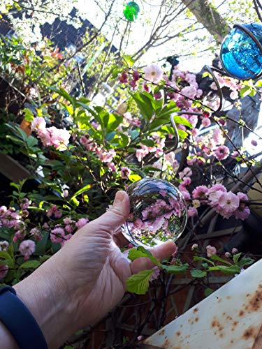 Yeti-Gold 80 mm Fotokugel – Kristallkugel – Glaslinse – Lensball - für Fotografie – für Meditation – zur Dekoration – als Geschenk – Wahrsagekugel - K9-Qualität – Fotografenqualität - ohne Glassockel