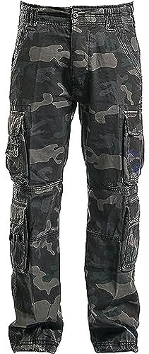 BRANDIT PURE VINTAGE TROUSER CARGOHOSE HOSE bis 7XL (Darkcamo)XL