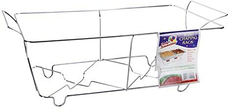 Silver Aluminum Full Size Chafing Stand - (Pack of 1) - Perfect for Catering & Event