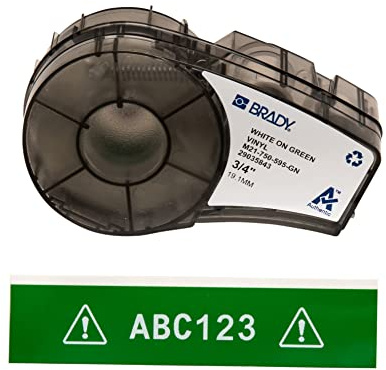 Brady M21-750-595-GN étiquette à imprimer Vert Imprimante d'étiquette adhésive - Étiquettes à imprimer (Vert, Imprimante d'étiquette adhésive, Vinyle, Transfert thermique, Acrylique, Gloss)