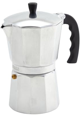 IMUSA USA B120-43V Aluminum Espresso Stovetop Espresso Maker 6-Cup, Silver