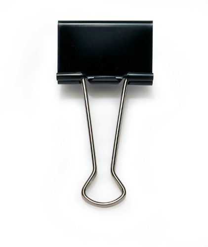 Rapesco - Pinzas sujetapapeles 32 mm (capacidad para 145 hojas, 100 unidades), color negro
