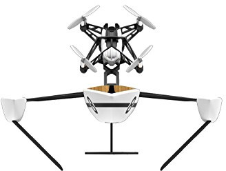 Parrot Hydrofoil New Z - Dron dos en uno para pilotar por aire y agua, cuadricóptero y barco (cámara vertical 30 FPS, 18 Km/h, 9 minutos de vuelo, 20 metros de alcance, programable), color blanco