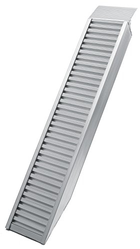 Wiltec Auffahrrampe 161 cm 2025 kg für Motorrad ATV Quad, Aluminium Auffahrschiene, Verladerampe rutschsicher