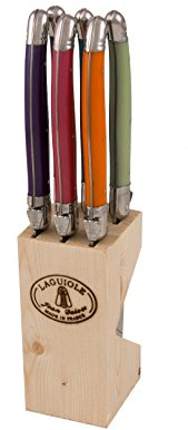Laguiole Jean Dubost 5/16453 Bloc 6 Couteaux Steak London Mixés