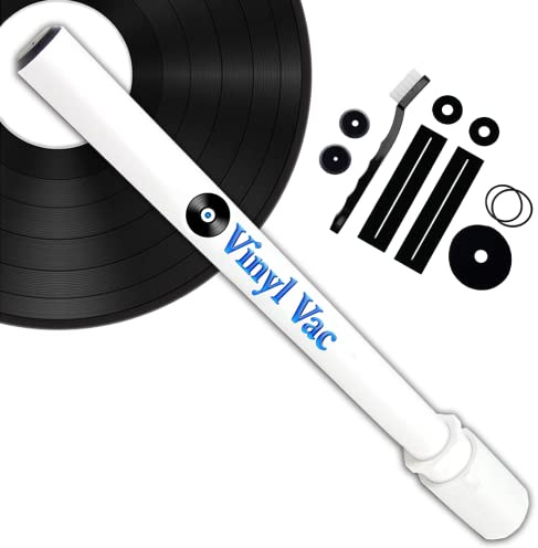 Vinyl Vac 33 - Kit di pulizia per dischi in vinile - bacchetta aspirante per pulizia profonda (si attacca al tubo di aspirazione)