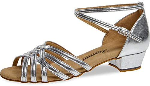 Diamant Mujeres Zapatos de Baile 008-035-335 - Microfibra Negro - 2.8 cm Bloque