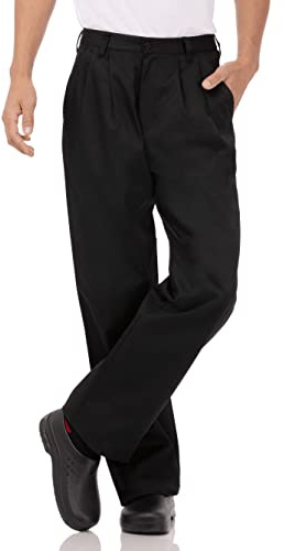 Chef Works Men's Basic Chef Pants, Black, 32
