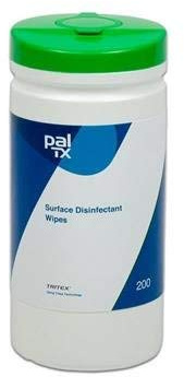 PAL W258230TX Surface Disinfectant Alcohol Free Wipes (Pack of 200)