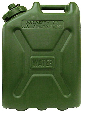 USGI Plastic Water Can, 5 Gallon, Green