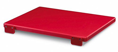 AUSONIA - 66405 TABLA DE CORTE DE POLIETILENO DE CARNICERO 40 X 30 X 2 COLOR ROJO CON POSIBILIDAD DE FIJACIÓN A PARED/MUEBLE