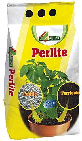 AL.FE Perlite LT.5 5 Lt - Amélioration substrat potager et jardin - Métal - Aérer et rendre doux - Perlite - Jardin