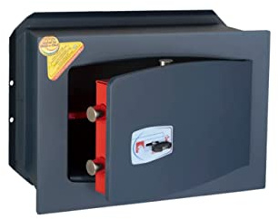 Technomax, Cassaforte a muro, Serie Gold Key modello GK/4, apertura con chiave a doppia mappa, Dimensioni mm. 270 (H) x 390 (L) x 200 (P)