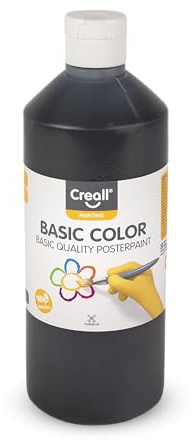 Creall 30080 – plakatfärg 500 ml, svart