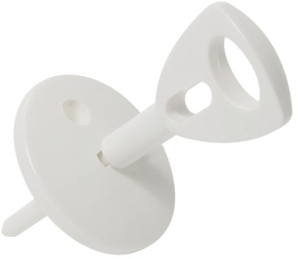 Cache prise electrique | Protège prise | Obturateur prise | Protection prise | Cache prise murale | Sachet De 3 Caches Prises Livre Avec Une Cle Blanc | Debflex | 702011