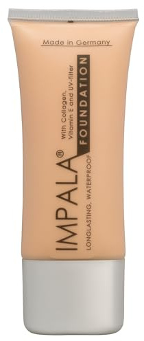 Impala Foundation Longwear wasserdicht mit Kollagen Vitamin E und UV-Filter