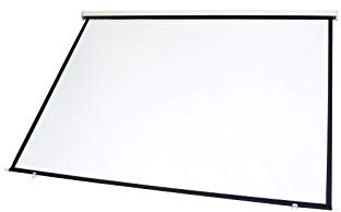 EUROLITE Projektionsduk 16:9,300 cm x 168 cm | handskutdragen bildvägg med fjäderrullgardin