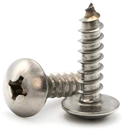 Phillips Truss Head Sheet Metal Screws 18-8 Stainless Steel - #8 x 5/8 Qty-250