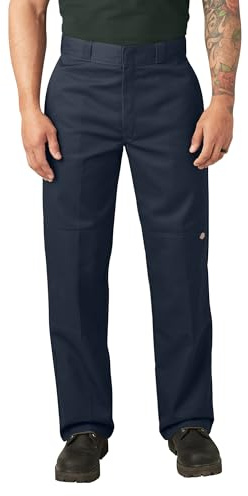 Dickies Double Knee-arbetsbyxor för män, lös passform, stora-långa