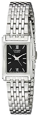 Citizen Quartz Womens Watch, Stainless Steel, Classic, Silver-Tone (Model: EJ5850-57E)