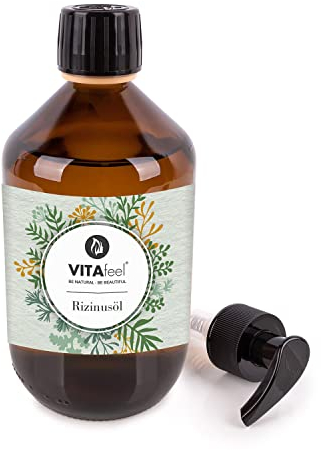 Olio di ricino MeaVita - 100% puro olio di ricino spremuto a freddo, 1 confezione (1 x 500 ml)