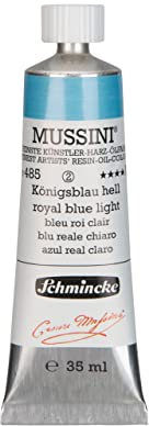 MUSSINI® - feinste Künstler-Harz-Ölfarben, Königsblau hell - 35 ml