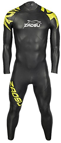 ZAOSU Herren Neoprenanzug Z-Training | Openwater Wetsuit für Einsteiger und Profis im Freiwasser-Schwimmen und Triathlon, Farbe:grün, Größe:M