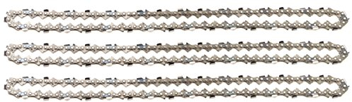 3 tallox Chaînes de tronçonneuses à gouges carrées .325 1,6 mm 67 maillons longueur de guide-chaîne 40 cm compatible avec Stihl