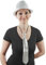 Foxxeo silber Pailletten Krawatte für Damen und Herren zu Fasching Karneval Motto Party Paillettenkrawatte
