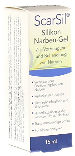 SCARSIL Silikon Narbengel: Ideal für Gesicht und bewegliche Gelenke - Fördert Hautregeneration, Narbenbehandlung Gel, 15ml