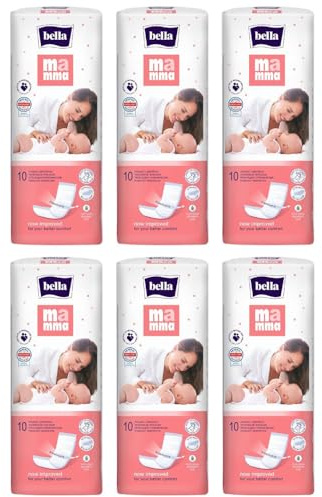 bella Mamma Vlieswindeln: weiche Vorlagen für Wöchnerinnen, 6er Pack (6 x 10 Windeln), ideal für Frauen im Wochenbett
