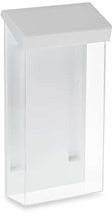 Source One Peel and Stick Outdoor Brochure Holder 4 Inches Wide Clear Acrylic Wall Mounting Literature Dispenser