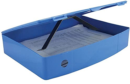 Q Connect Kanzleipapier Polypropylen Box Datei, blau
