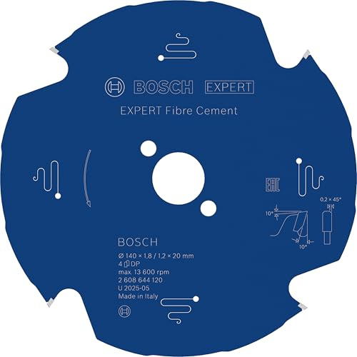 Bosch Professional 2608644120 - Disco de sierra circular CSB Expert FiberCement: 140x20x4D