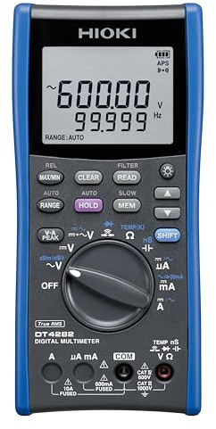 Hioki DT4282 True-RMS multimetro digitale, 1000 V AC/DC, 60.000 unità con ingresso diretto 10 A