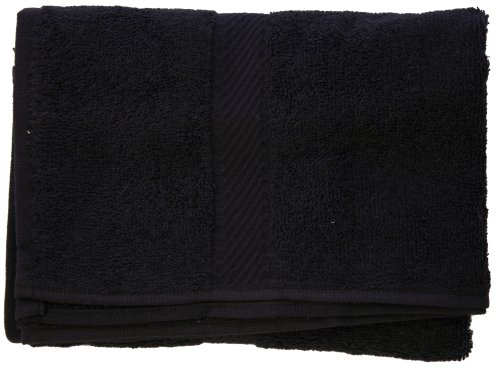 Fripac-Medis Frottee-Handtuch, Standardgröße 50 x 90 cm, schwarz