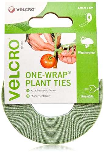 VELCRO Brand ONE-WRAP Sujeción para plantas 12mm x 5m Verde